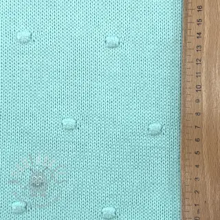 Sweaterstof BIG KNIT DOT mint