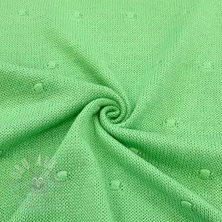 Sweaterstof BIG KNIT DOT grass green