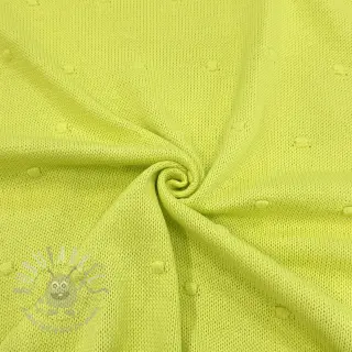 Sweaterstof BIG KNIT DOT bright green
