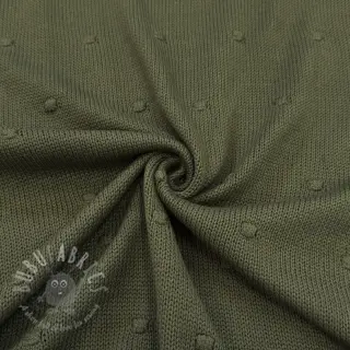 Svetrovina BIG KNIT DOT camo green