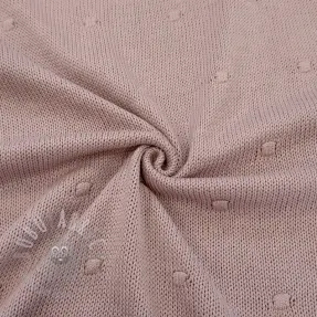 Sweaterstof BIG KNIT DOT old pink