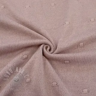 Sweaterstof BIG KNIT DOT old pink