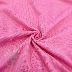 Sweaterstof BIG KNIT DOT pink