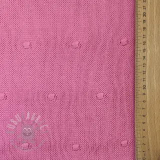 Sweaterstof BIG KNIT DOT pink