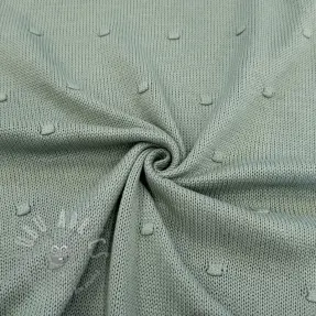 Sweaterstof BIG KNIT DOT old green
