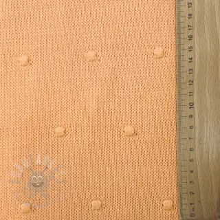 Sweaterstof BIG KNIT DOT peach