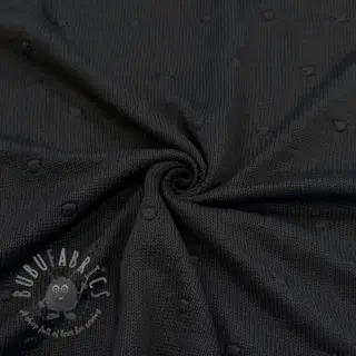 Sweaterstof BIG KNIT DOT black