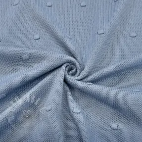 Sweaterstof BIG KNIT DOT blue