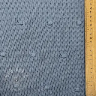 Sweaterstof BIG KNIT DOT blue