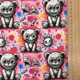 Teplákovina Big eyes design C digital print