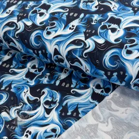 Sweaterstof Spooky design C digital print