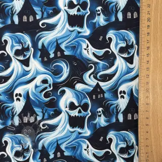 Sweaterstof Spooky design C digital print
