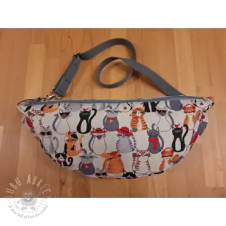 Decoratiestof Linenlook Cat Dress Up