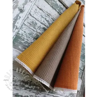 Katoen met wafelbinding rust