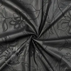 Kunstleer voor kleding Flowers design B