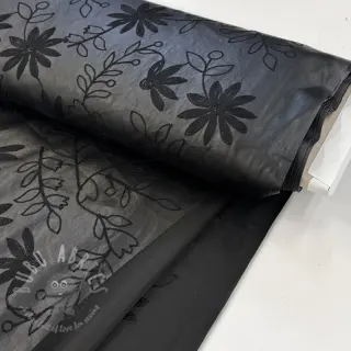 Kunstleer voor kleding Flowers design C