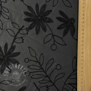 Kunstleer voor kleding Flowers design C