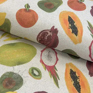 Decoratiestof Linenlook Fruit digital print