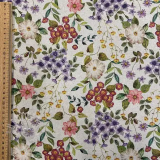 Decoratiestof Linenlook Flowers meadow digital print