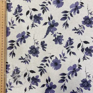 Decoratiestof Linenlook Night flowers digital print