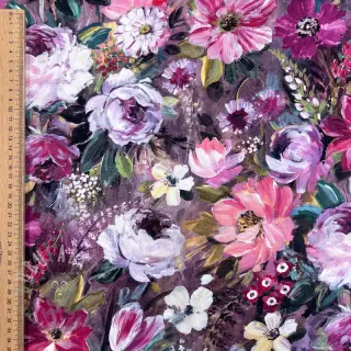 Decoratiestof Oil painting flowers mauve digital print