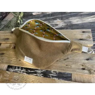 Ribfluweel HUGGY tabac