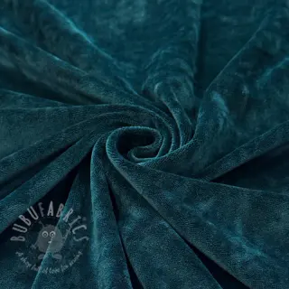 Fluweel VELVET STRETCH petrol