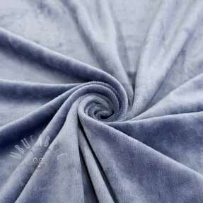 Fluweel VELVET STRETCH blue