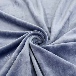 Fluweel VELVET STRETCH blue