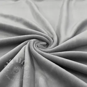 Fluweel VELVET STRETCH light grey