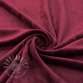 Fluweel VELVET STRETCH bordeaux