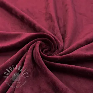 Fluweel VELVET STRETCH bordeaux