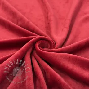 Fluweel VELVET STRETCH red