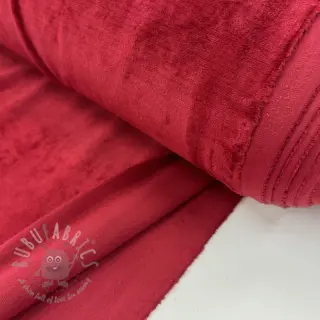 Fluweel VELVET STRETCH red