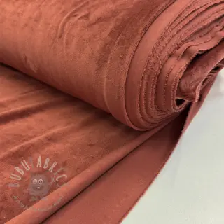 Fluweel VELVET STRETCH brick