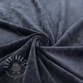 Fluweel VELVET STRETCH navy