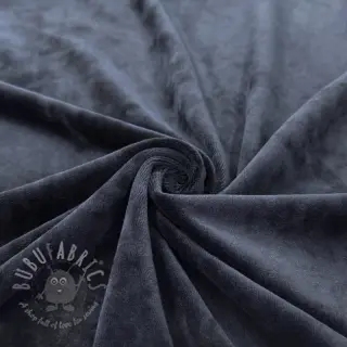 Fluweel VELVET STRETCH navy