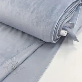 Fluweel VELVET STRETCH light blue