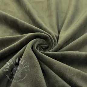 Fluweel VELVET STRETCH camo green