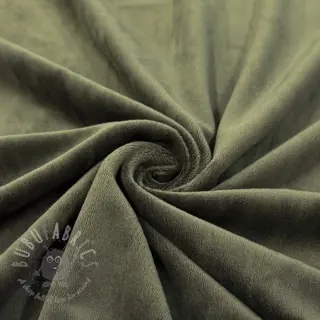 Fluweel VELVET STRETCH camo green