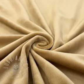 Fluweel VELVET STRETCH beige