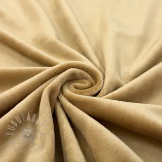 Fluweel VELVET STRETCH beige
