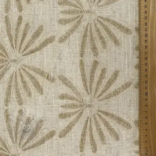 Viscose met linnen Desert flowers design En