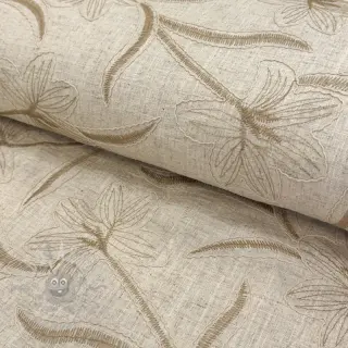 Viscose met linnen Desert flowers design C