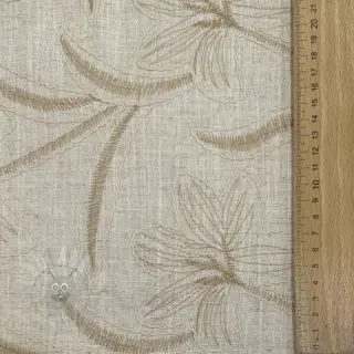 Viscose met linnen Desert flowers design C