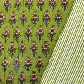 Katoenen stof QUILT Gange vert