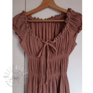 Dubbelgaas/mousseline old blush