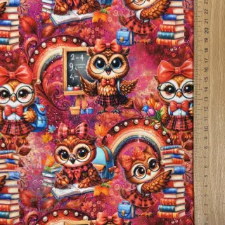 Sweaterstof Big eyes design En digital print