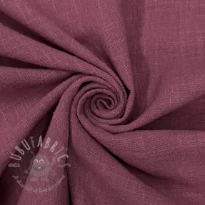 Katoenen stof SLUB WASHED mauve