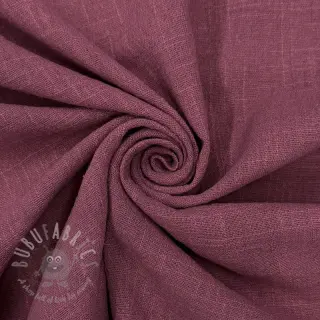 Katoenen stof SLUB WASHED mauve